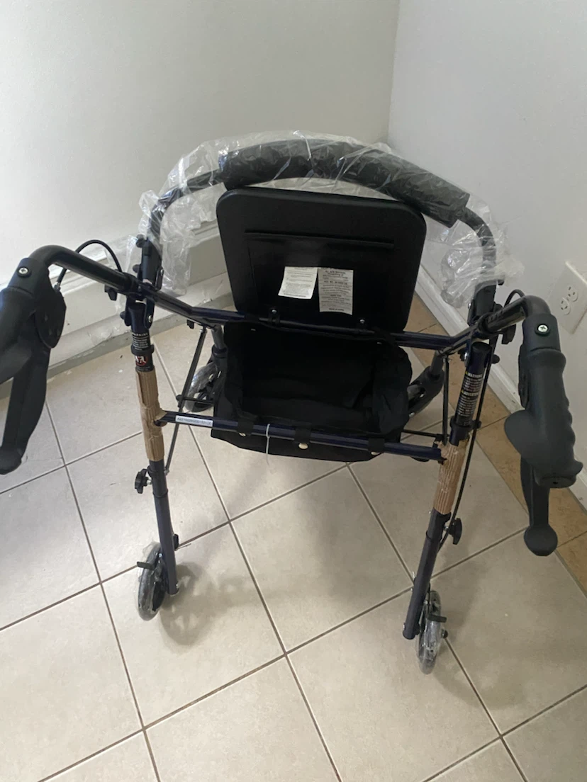 Four Wheel Rollator Walker with Seat