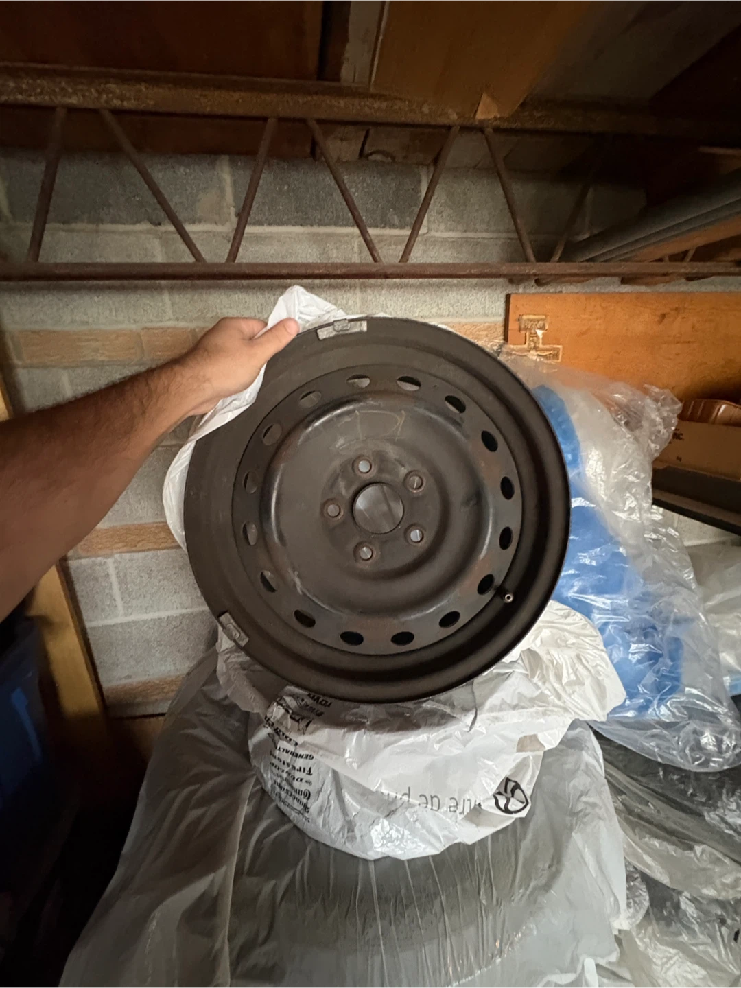17×9.5 steel wheels, 5×114.3 set of 4