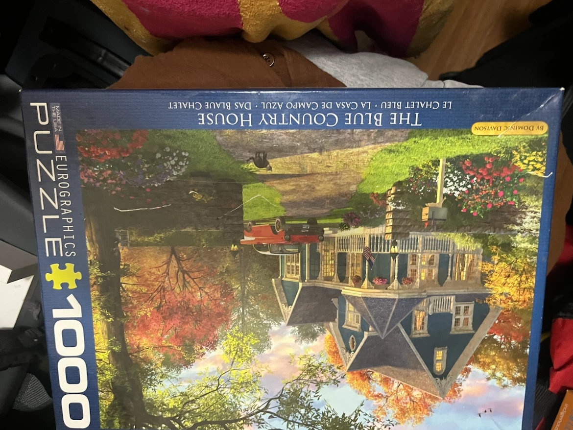 EuroGraphics The Blue Country House 1000-Piece Puzzle