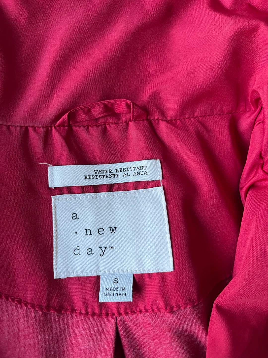 A New Day Women's Water-Resistant Rain Jacket - Red - photo 2