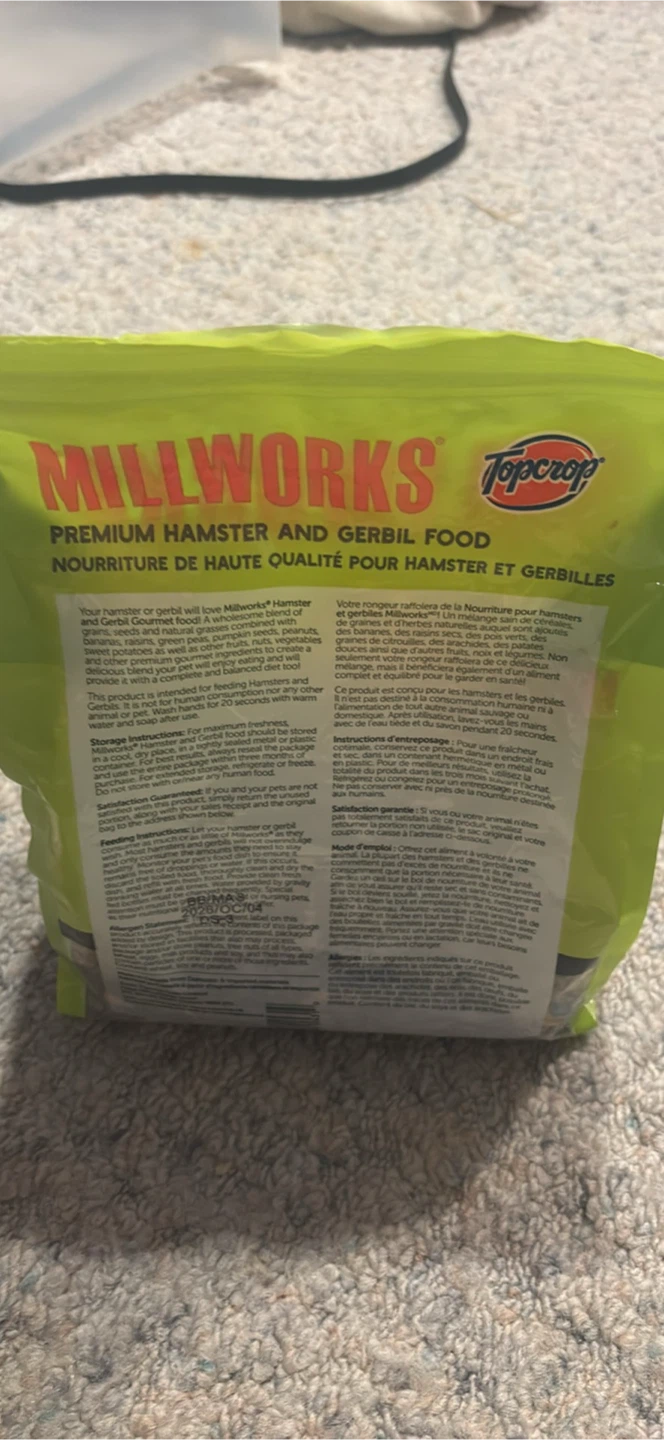 Millworks Premium Hamster and Gerbil Food - photo 2