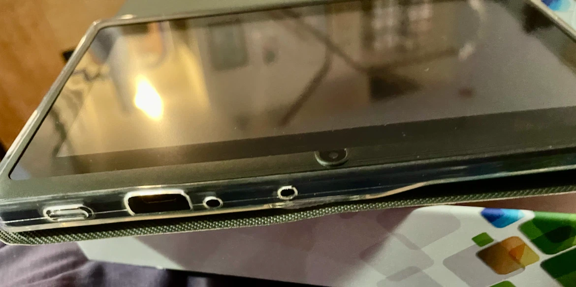 Tablet with Pink Folio Case - photo 4