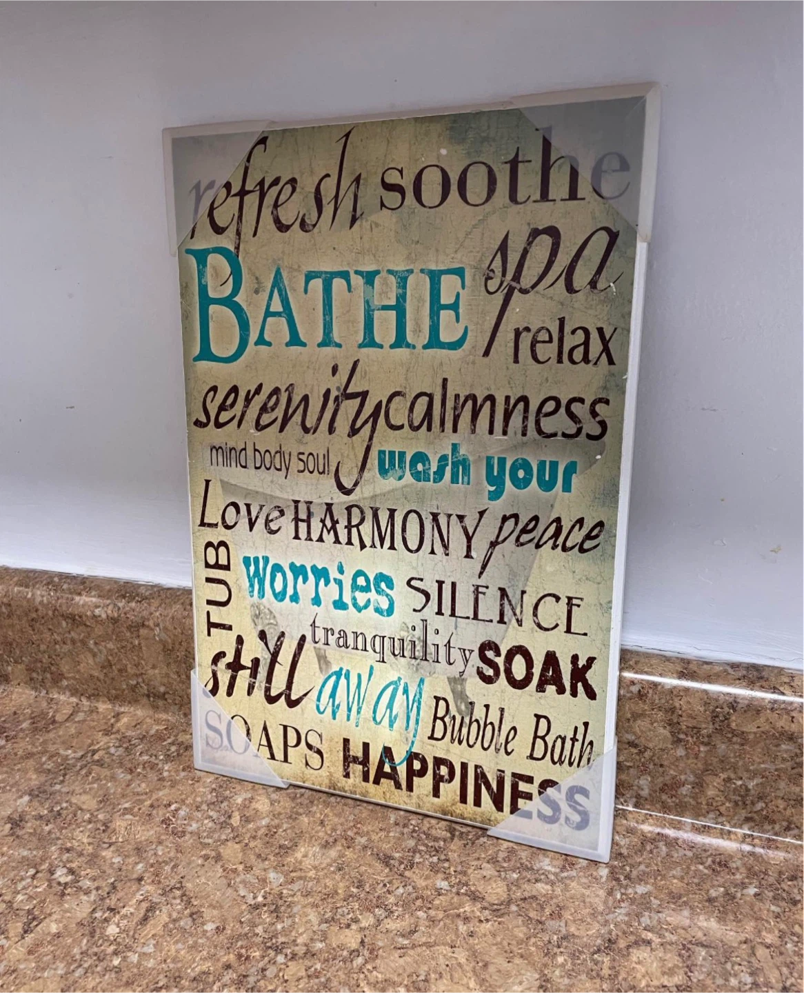 Accent Bathroom Decor Wall Art $10 - photo 3