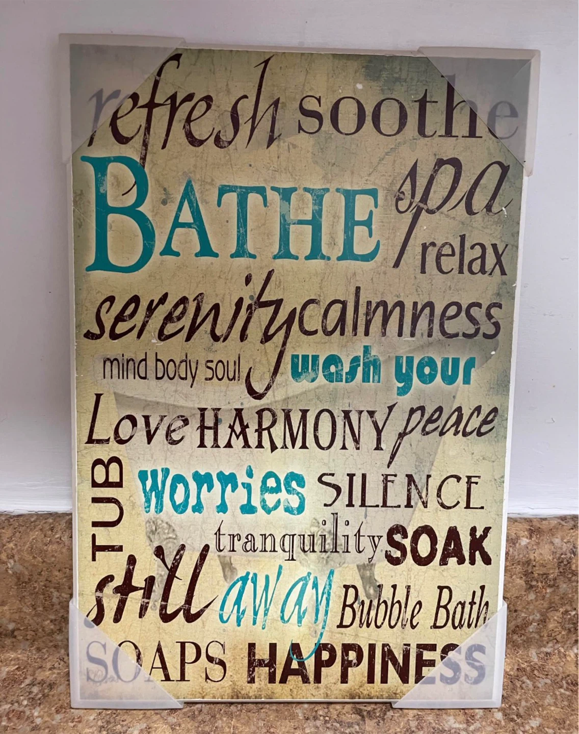 Accent Bathroom Decor Wall Art $10 - photo 4
