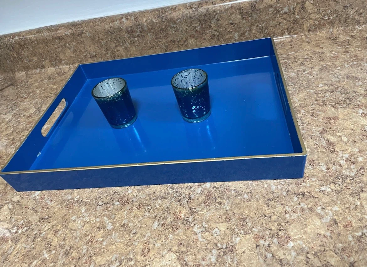 Royal Blue Decorative Tray $10 - photo 2