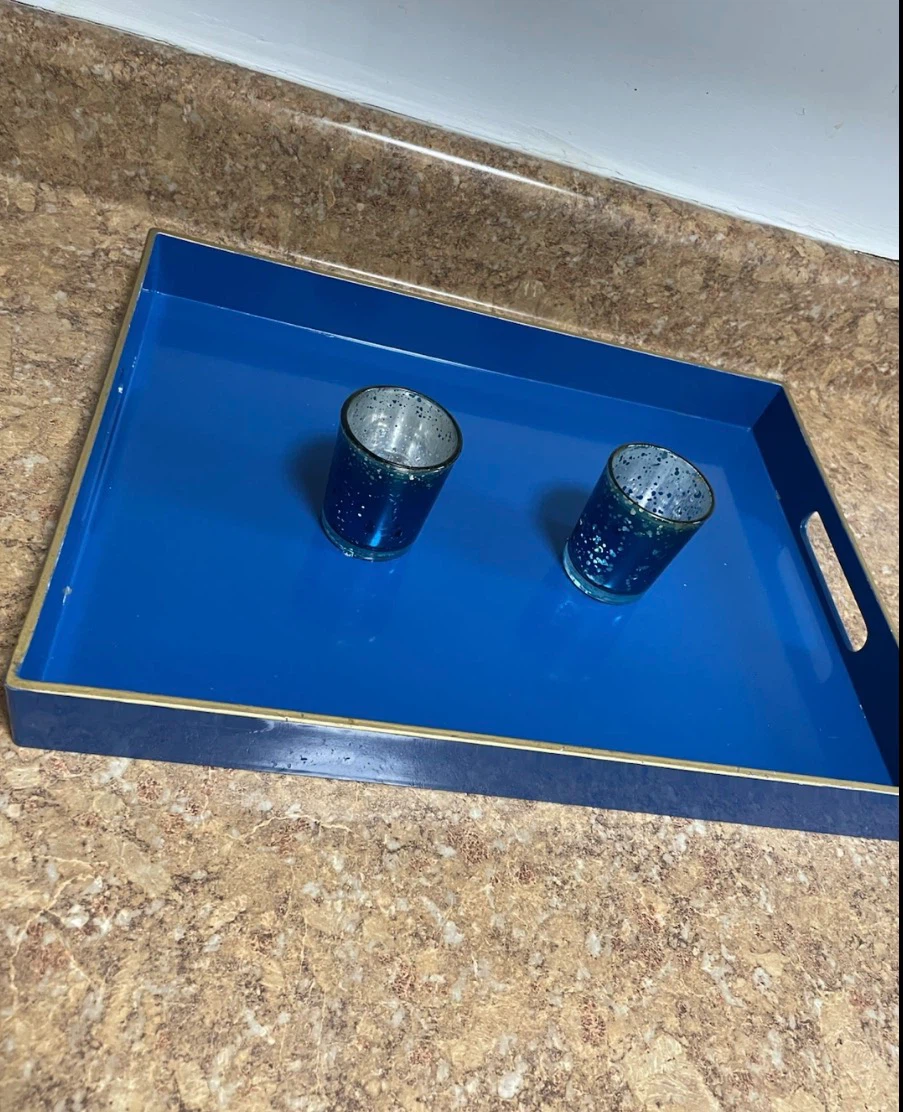 Royal Blue Decorative Tray $10 - photo 3
