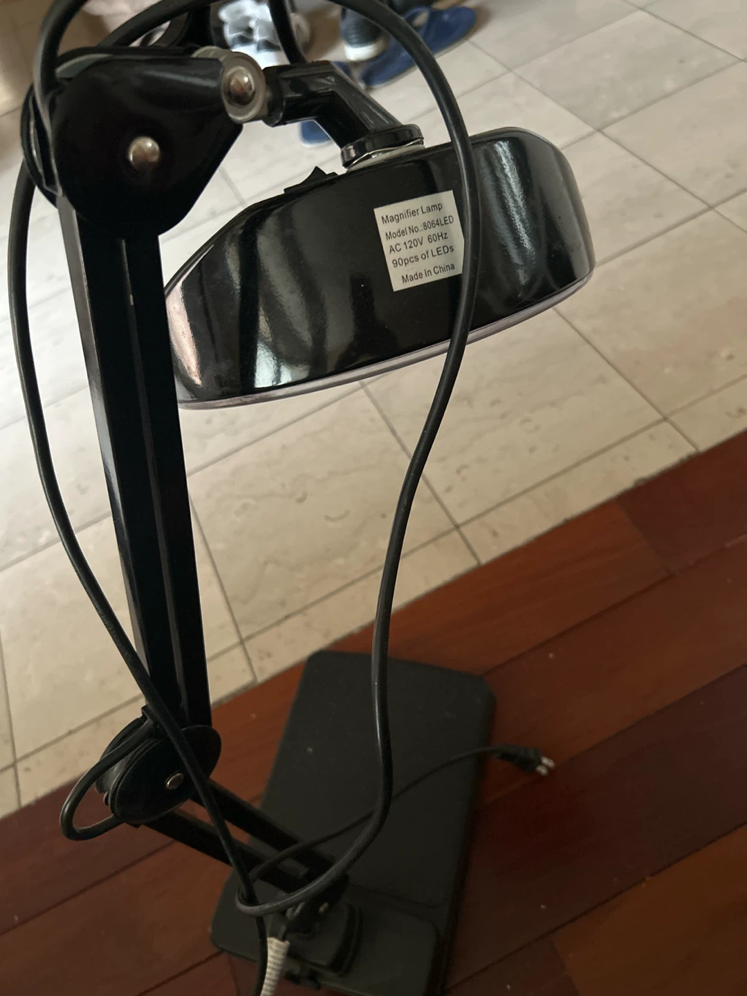 Black Magnifier Lamp Model 8064LED