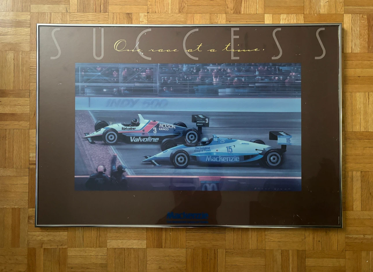 Vintage Indy 500 Success Framed Print