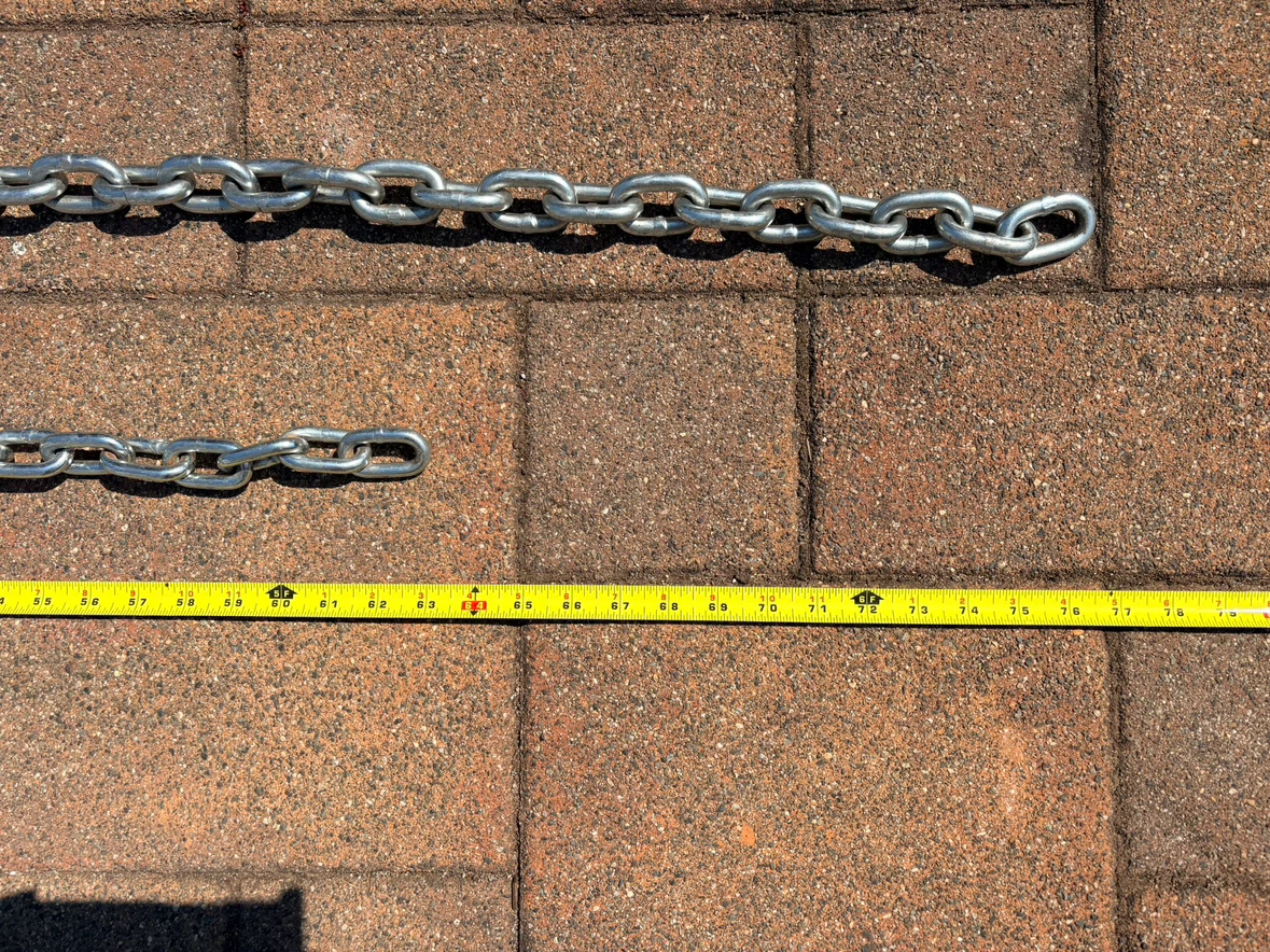 Two Heavy Duty Steel Chains - photo 3