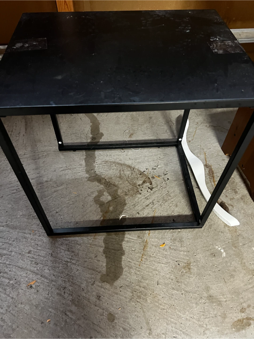 Black Metal Side Table