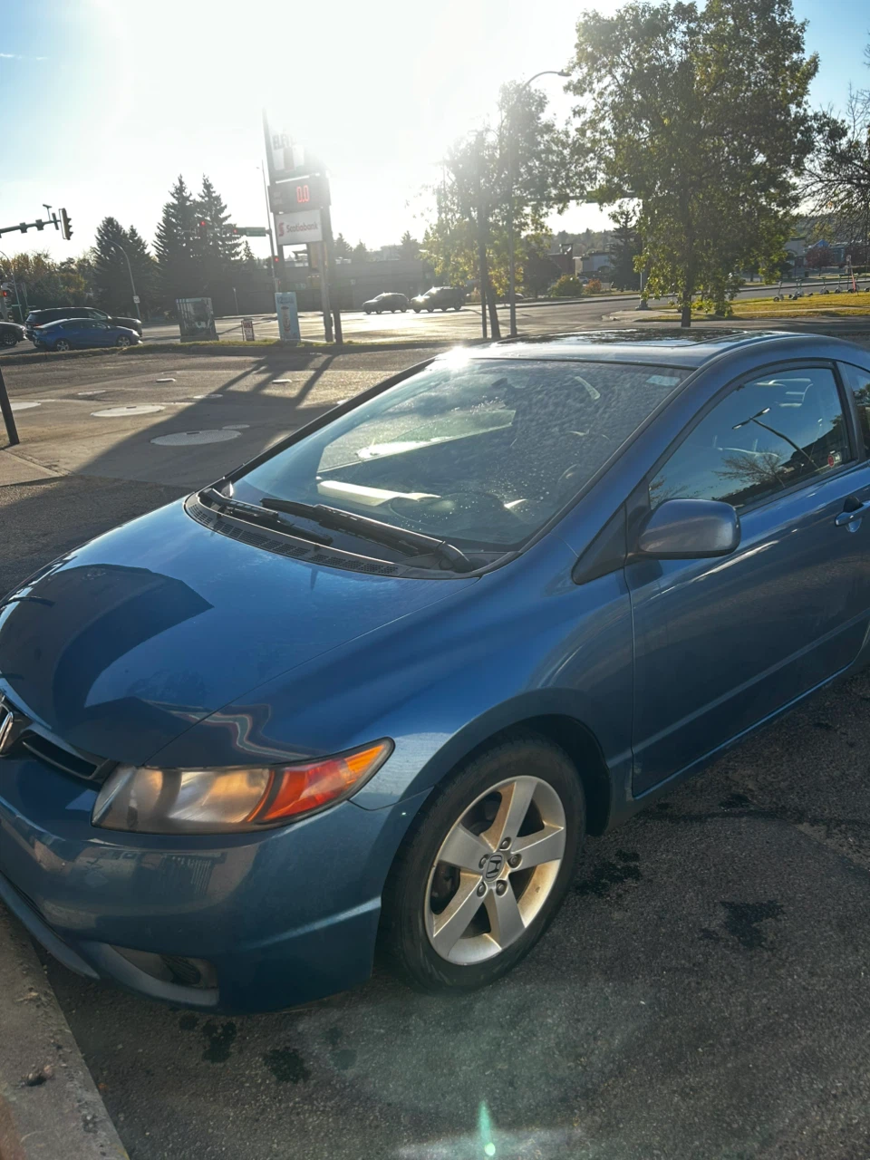 Blue Honda Civic Coupe 2008 - photo 3