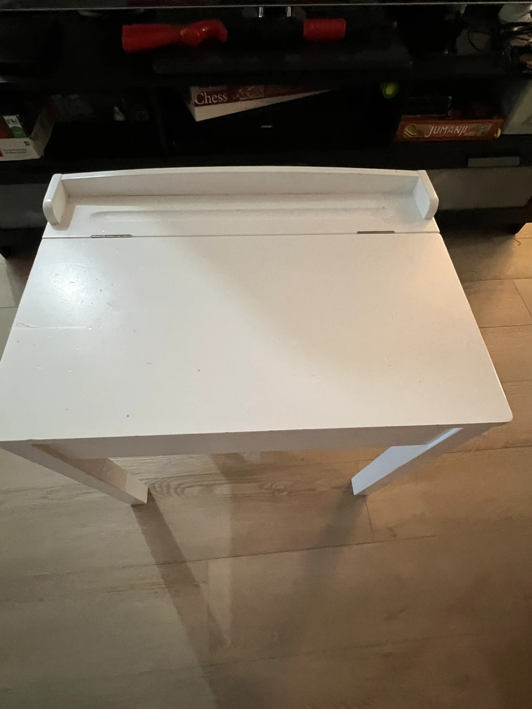 Melissa & Doug White Wooden Lift-Top Kids Desk & Chair