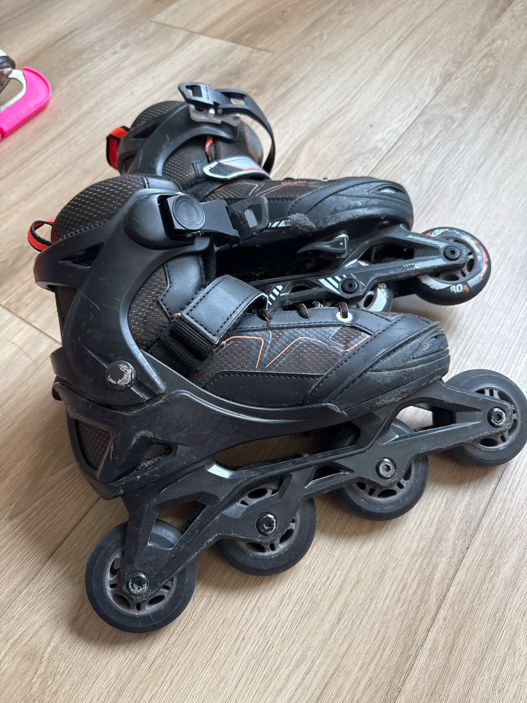 Oxelo Inline Skates Black and Orange