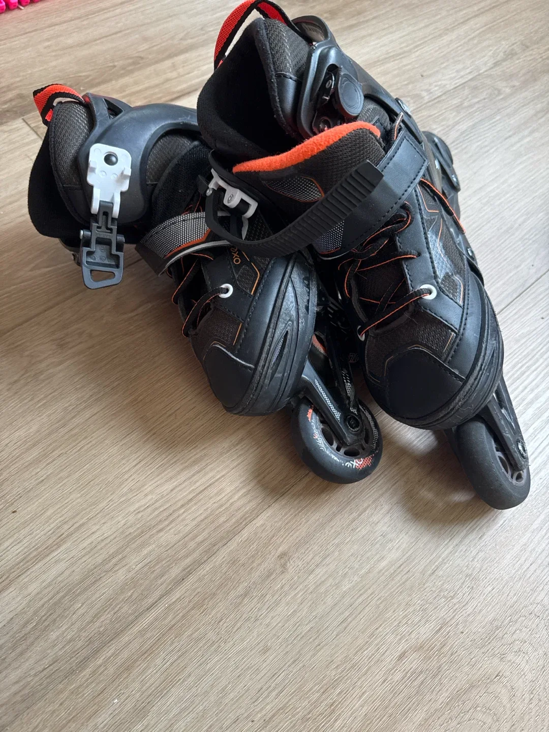 Oxelo Inline Skates Black and Orange - photo 2