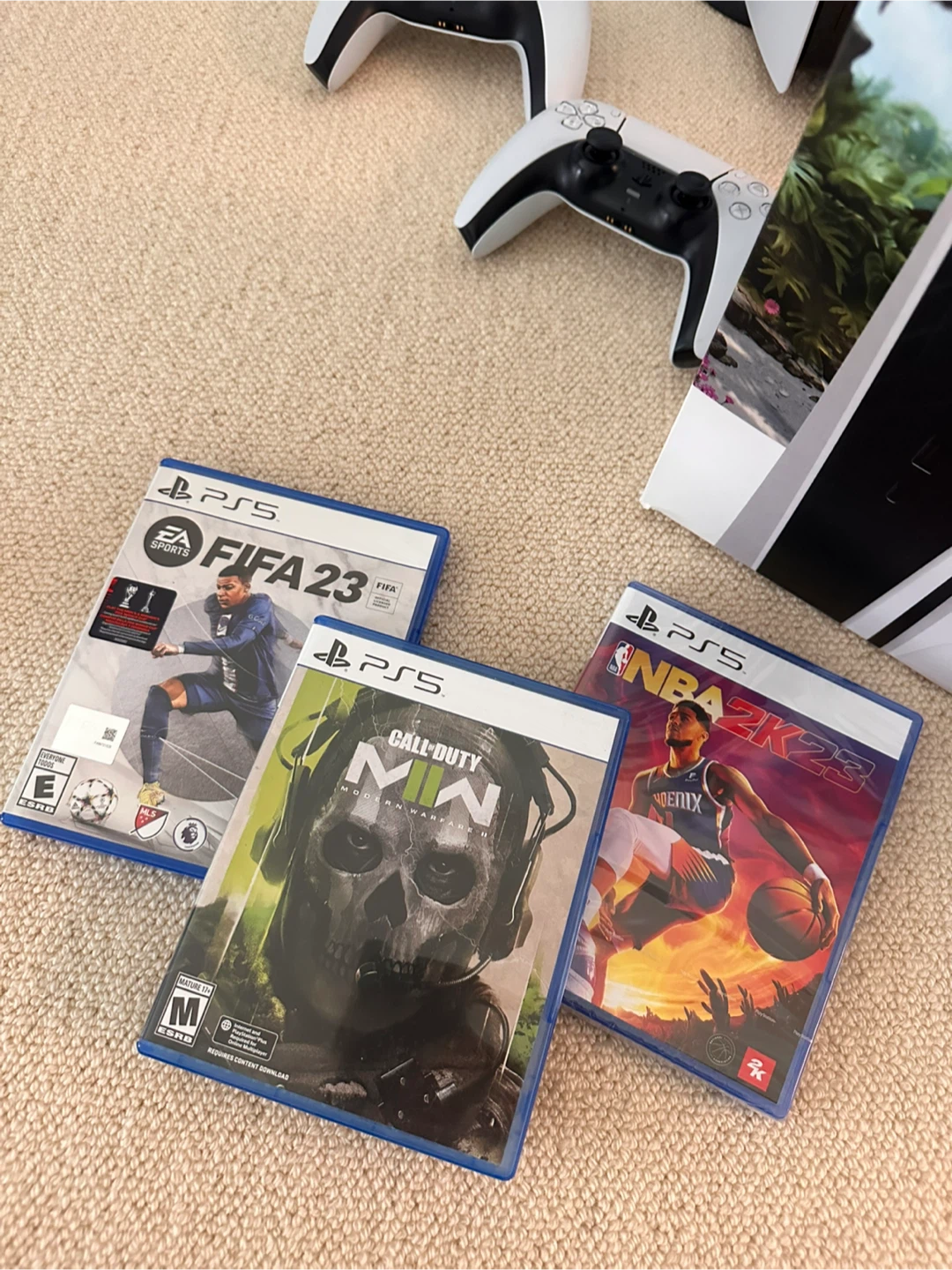 Sony PlayStation 5 Console with Two Controllers and Games - photo 3