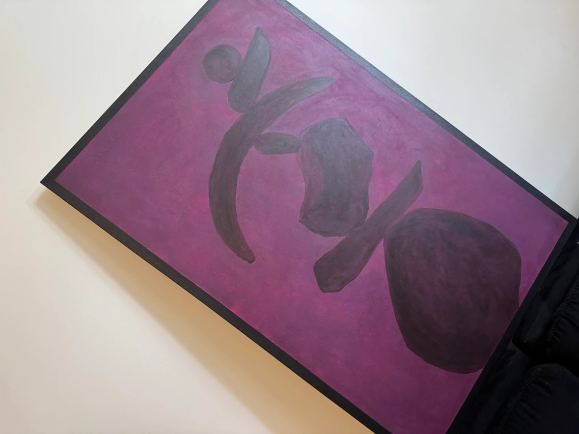 Abstract wall art handmade acrylic large painting