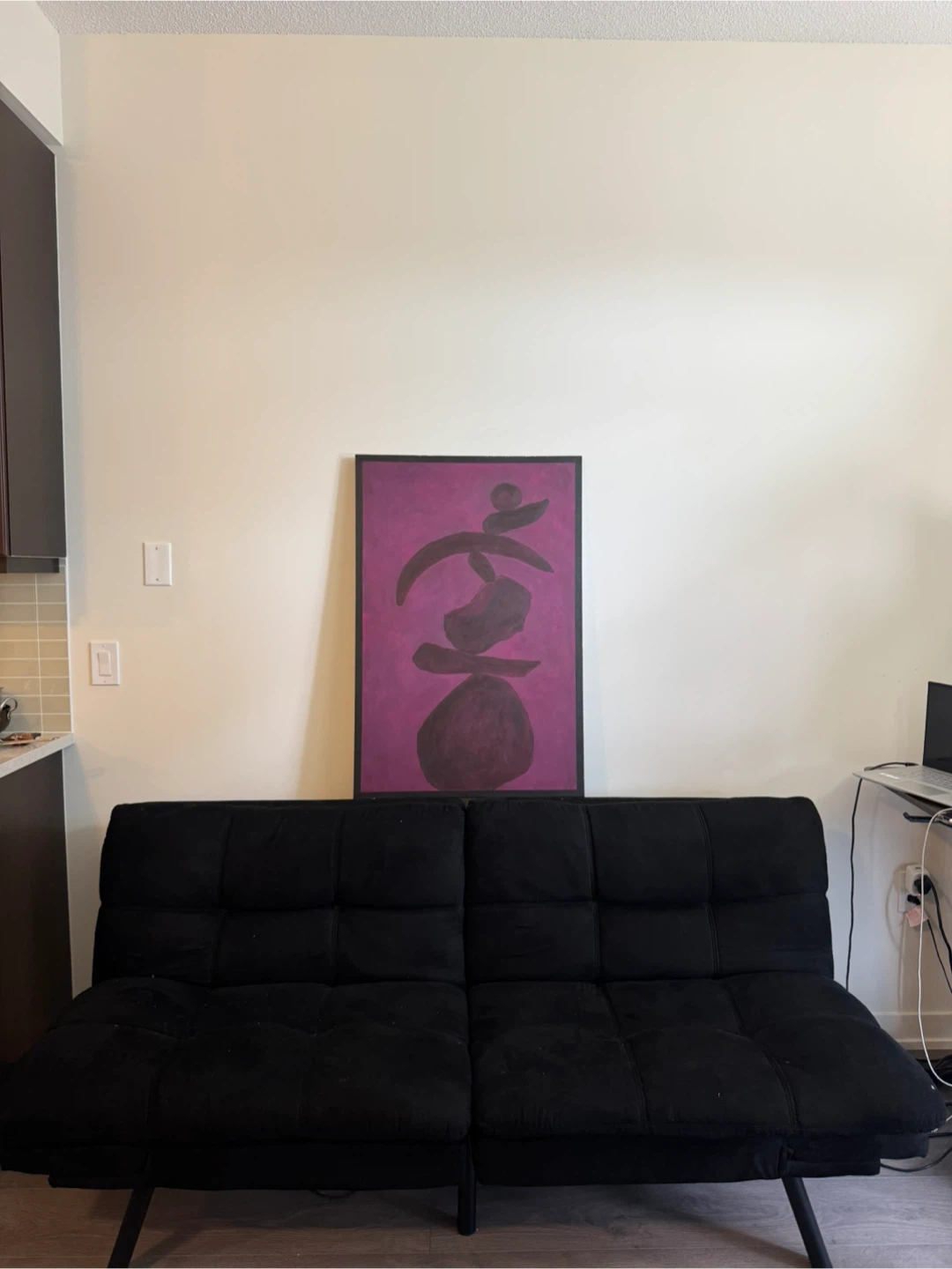 Abstract wall art handmade acrylic large painting - photo 3