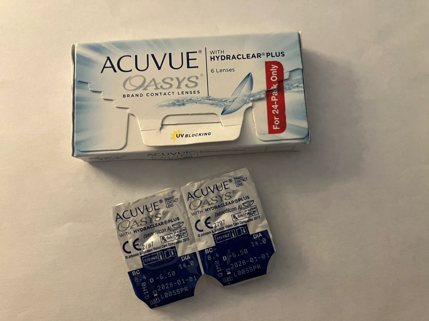 Acuvue Oasys Contact Lenses -6.50 BC 8.4