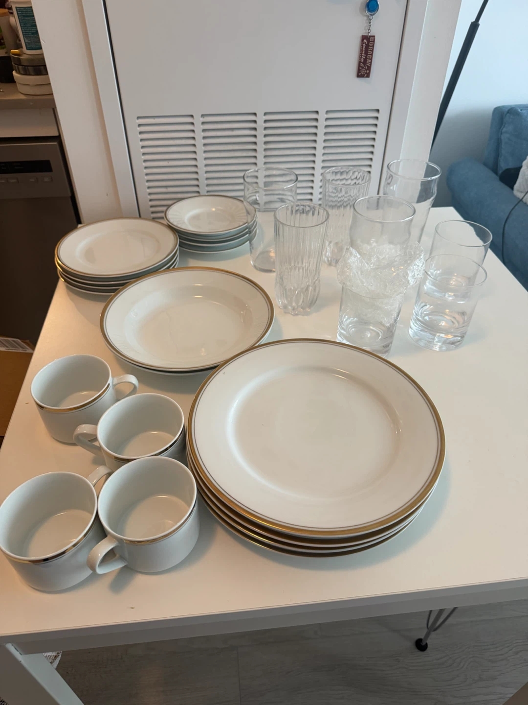 Assorted Dinnerware and Glassware Set