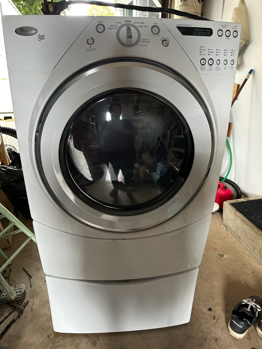 Whirlpool Duet Electric Dryer + Storage Pedestal