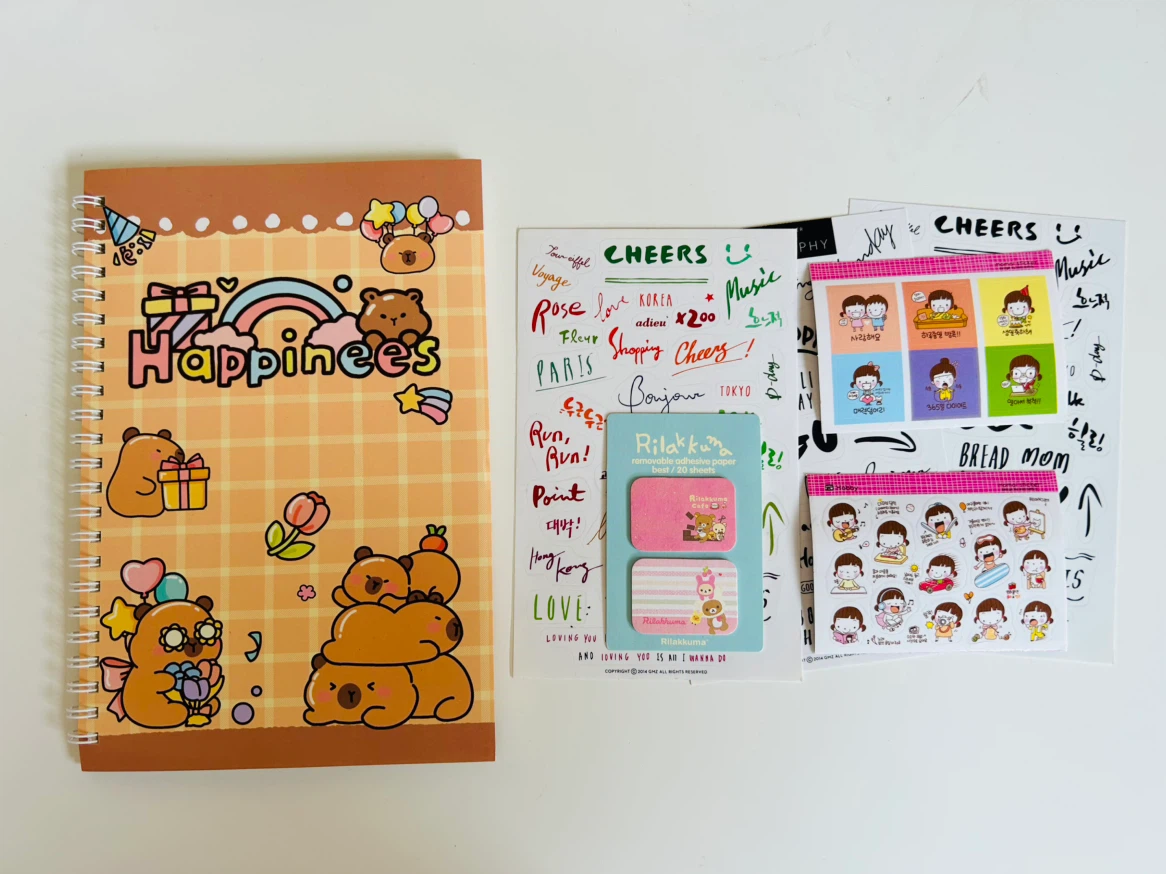 Sticker notebook and sticker collection