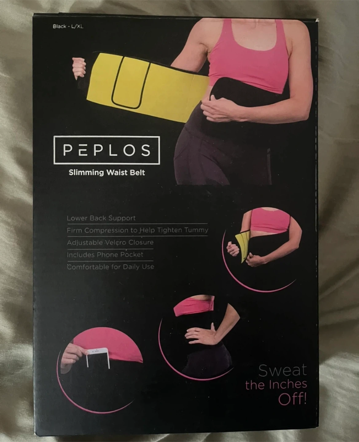 Slimming Waist Belt Black L/XL