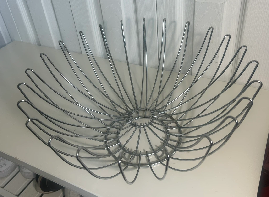 Chrome Wire Fruit Bowl