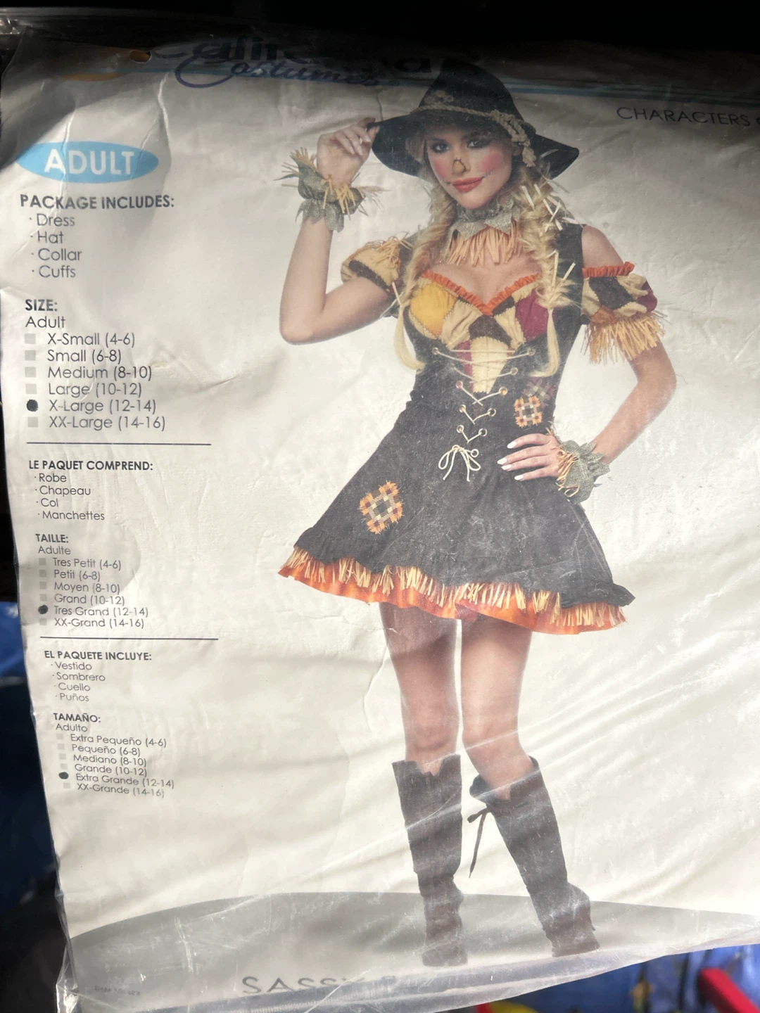 California Costumes Sassy Scarecrow Adult Costume XL