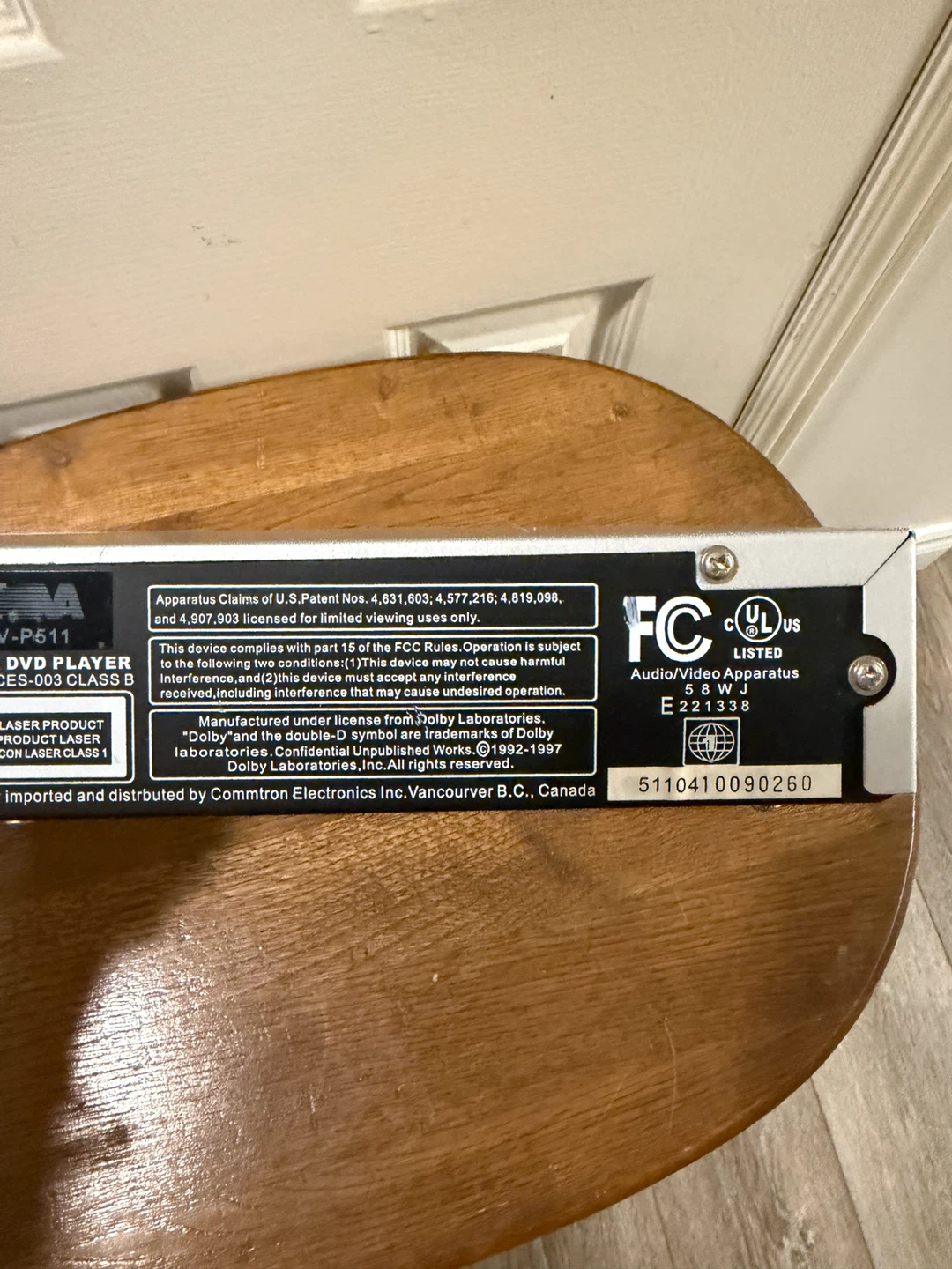 NMA DV-P511 Digital DVD Player - photo 5