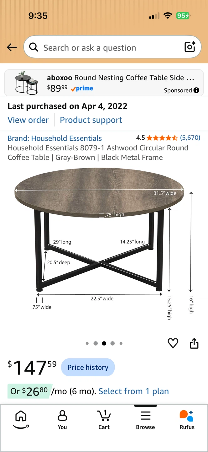 Simple modern coffee table - photo 3