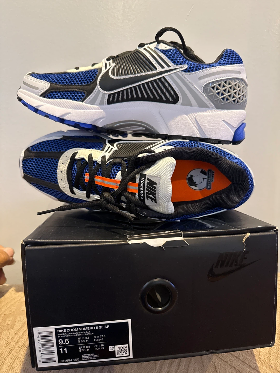 Nike Zoom Vomero 5 SE SP Racer Blue Size 9.5 Mens