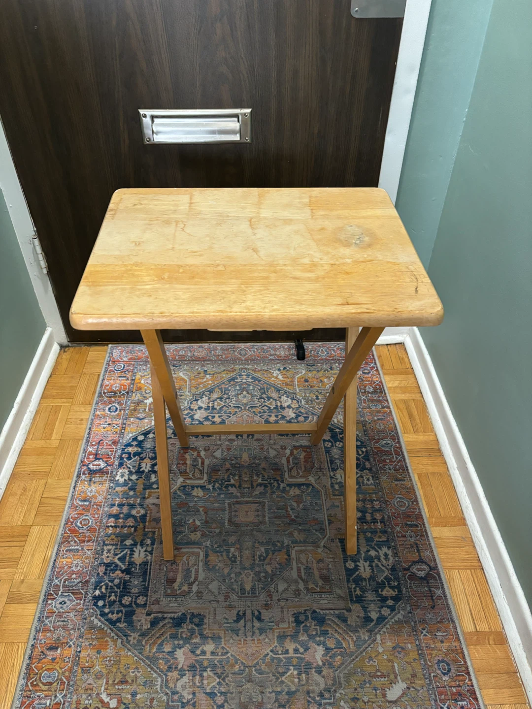 Wooden Folding TV Tray Table