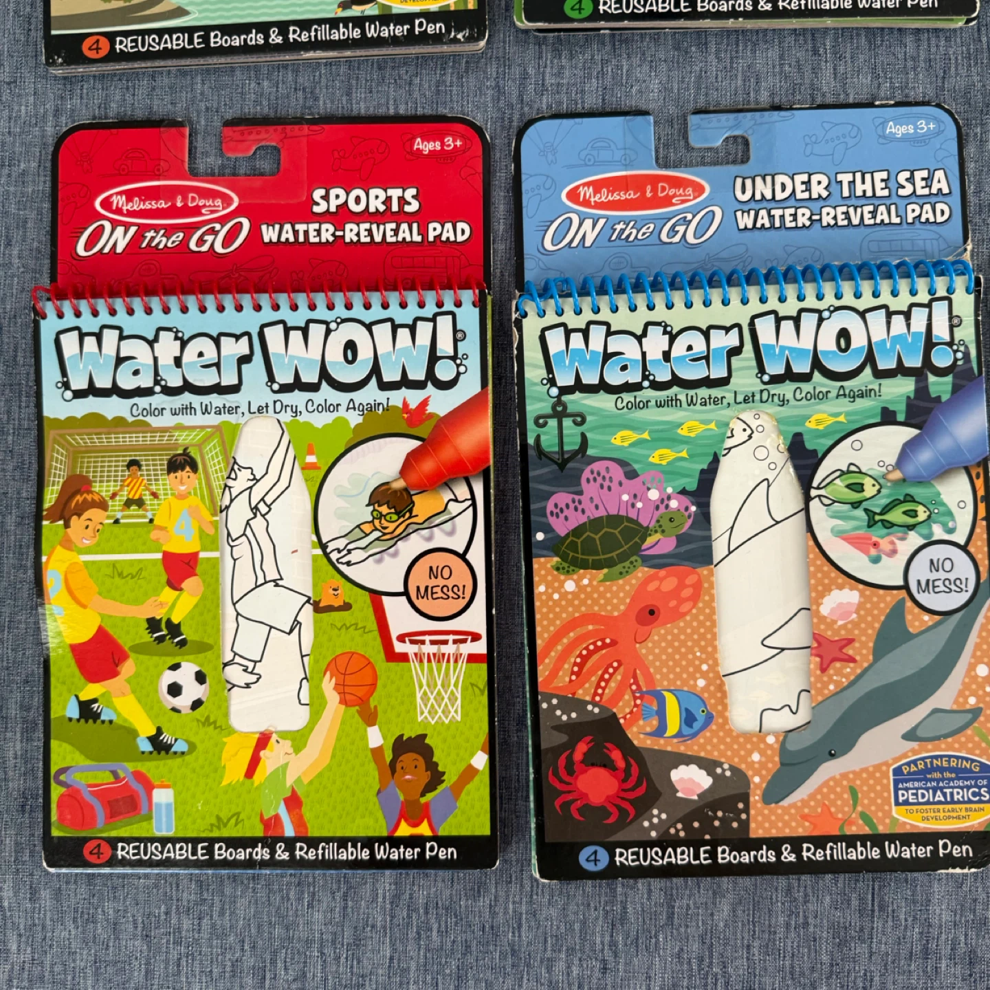 Lot of 7 Melissa & Doug Water Wow Reusable Activity Pads - photo 2