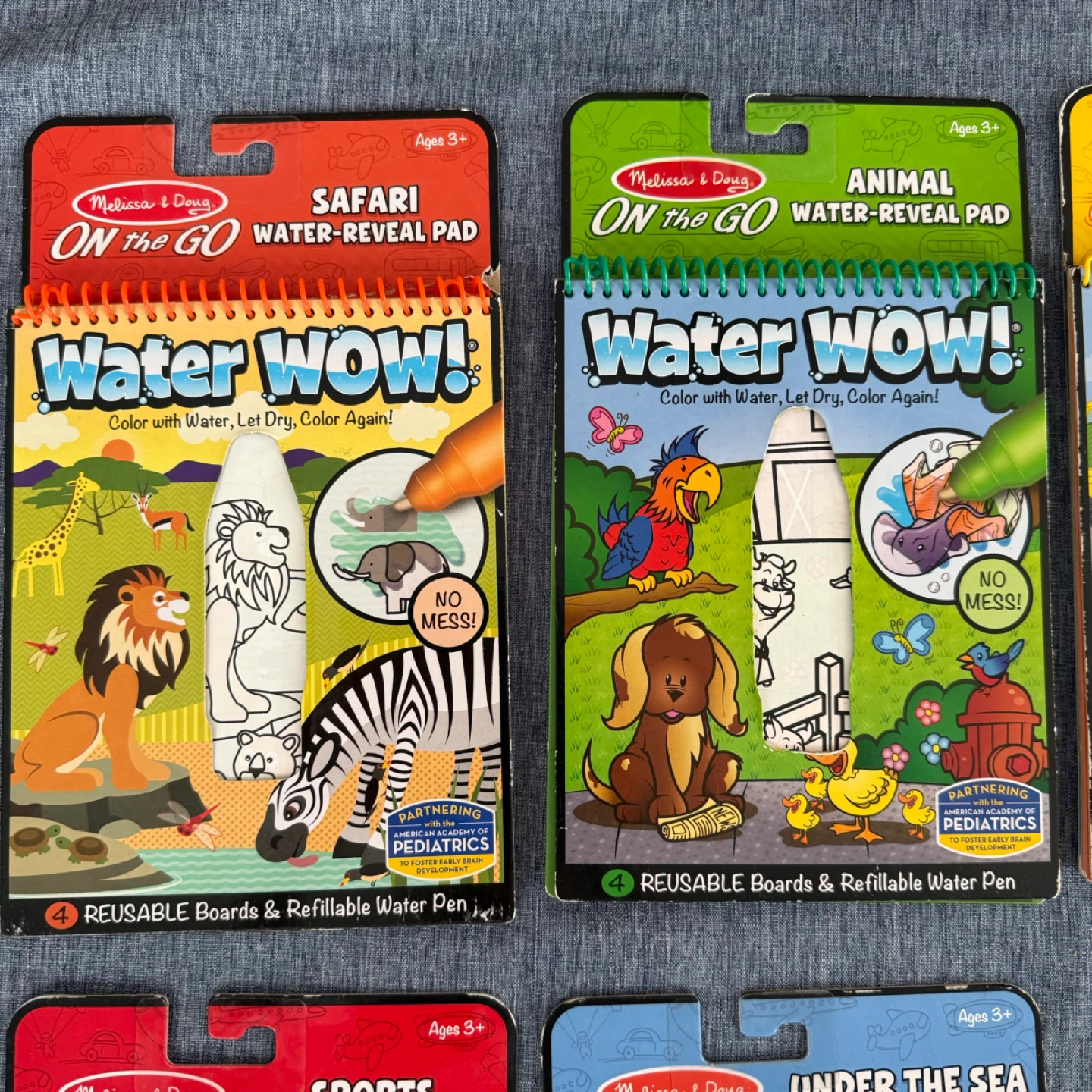 Lot of 7 Melissa & Doug Water Wow Reusable Activity Pads - photo 4