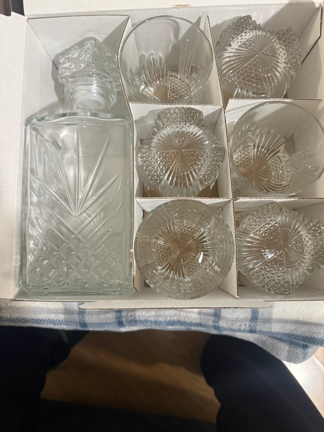 Paksh Italian Crafted Glass Whisky Decanter Set - photo 5