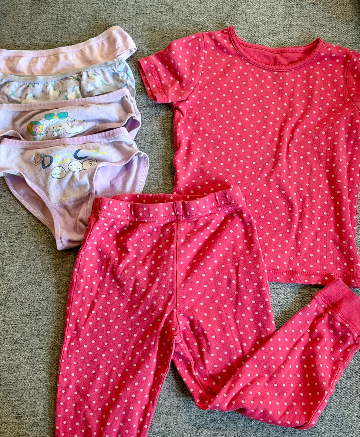 4/5T PJ & Underwear Set