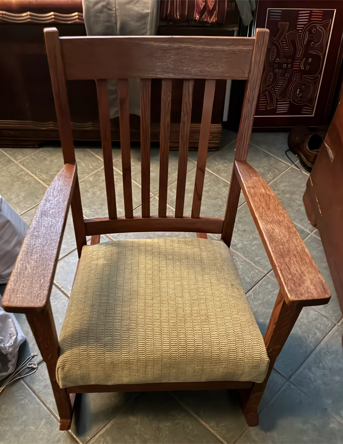 Old school rocking chair works great!