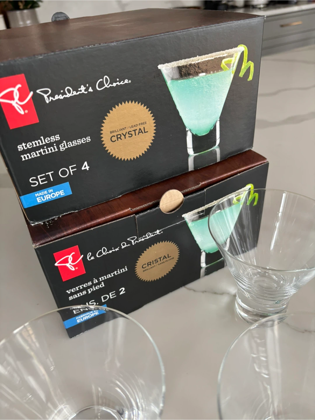 8 Stemless Martini Glasses - photo 4