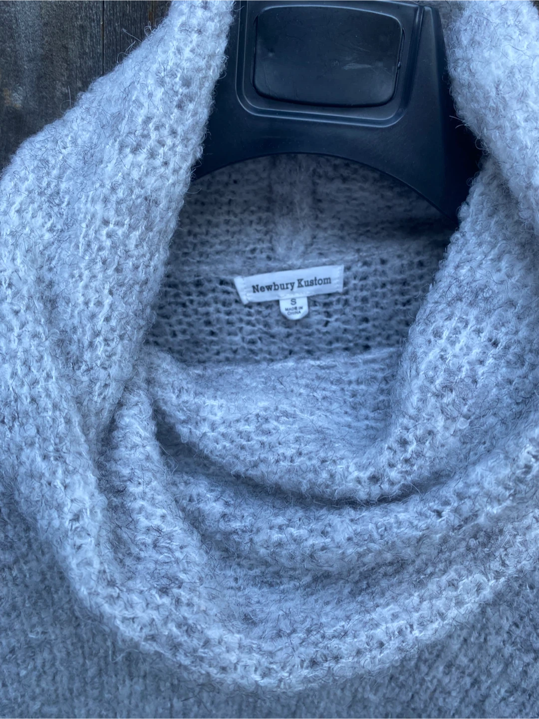 Newbury Kustom Grey Cowl Neck Sweater - photo 2
