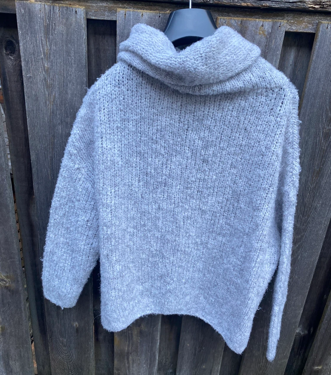 Newbury Kustom Grey Cowl Neck Sweater - photo 4