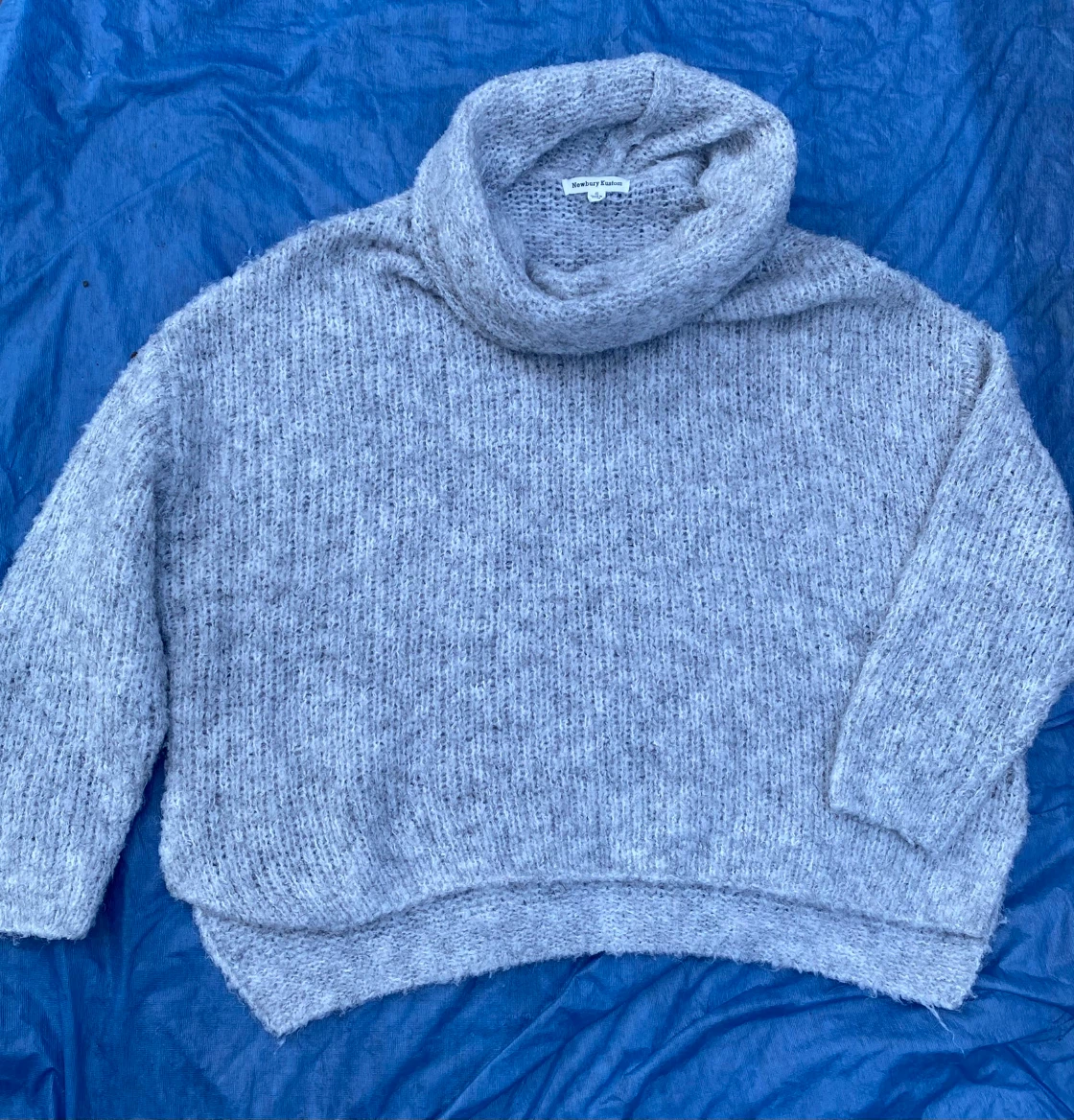 Newbury Kustom Grey Cowl Neck Sweater - photo 5