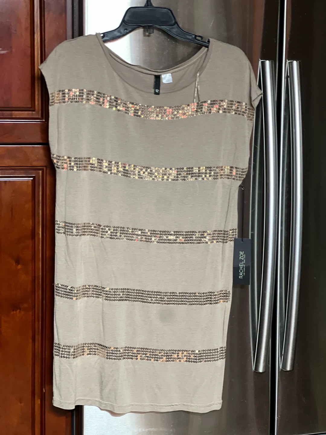 Rachel Zoe Sequin T-Shirt Dress