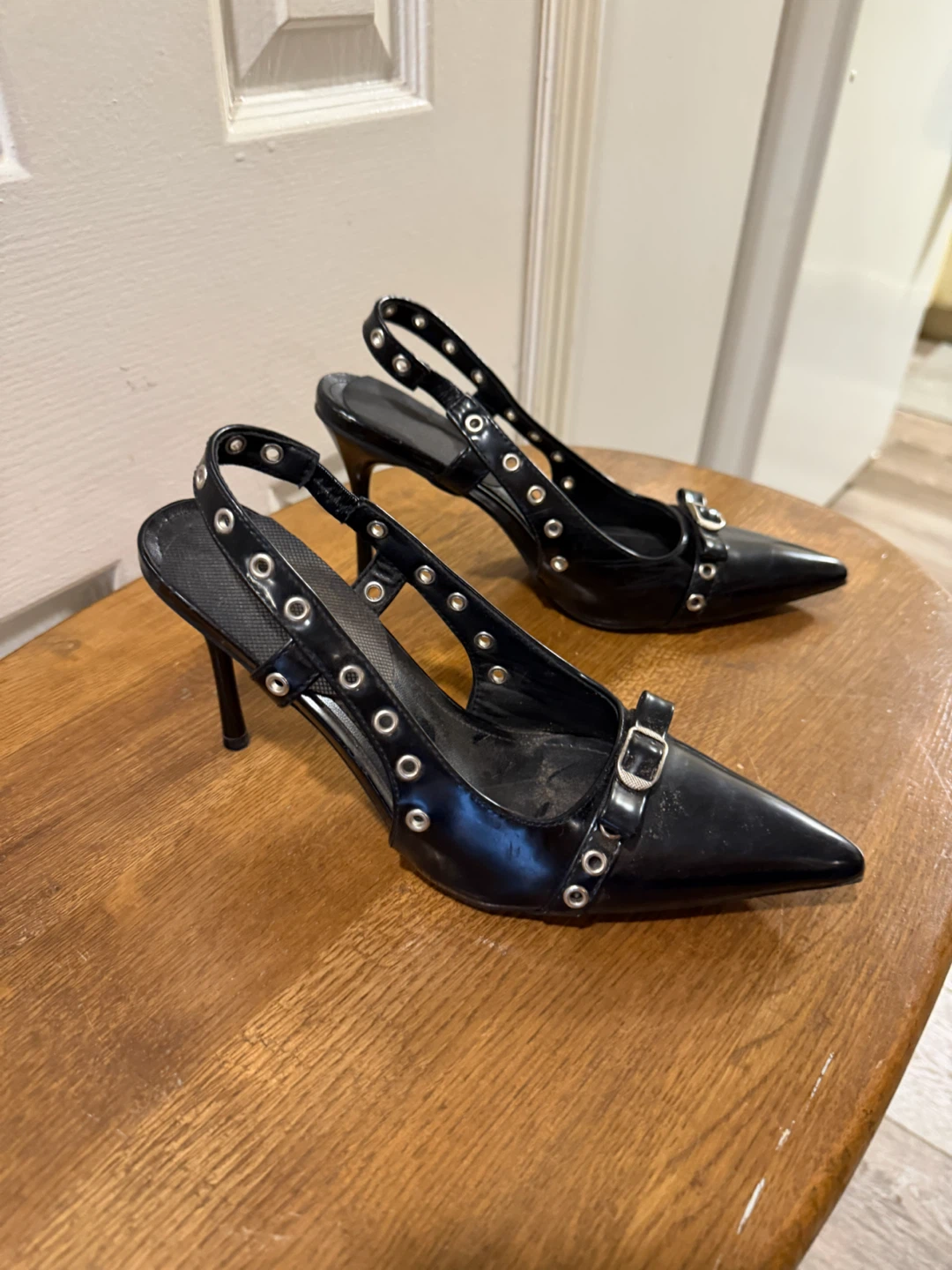 Shein Black Slingback Heels - photo 2