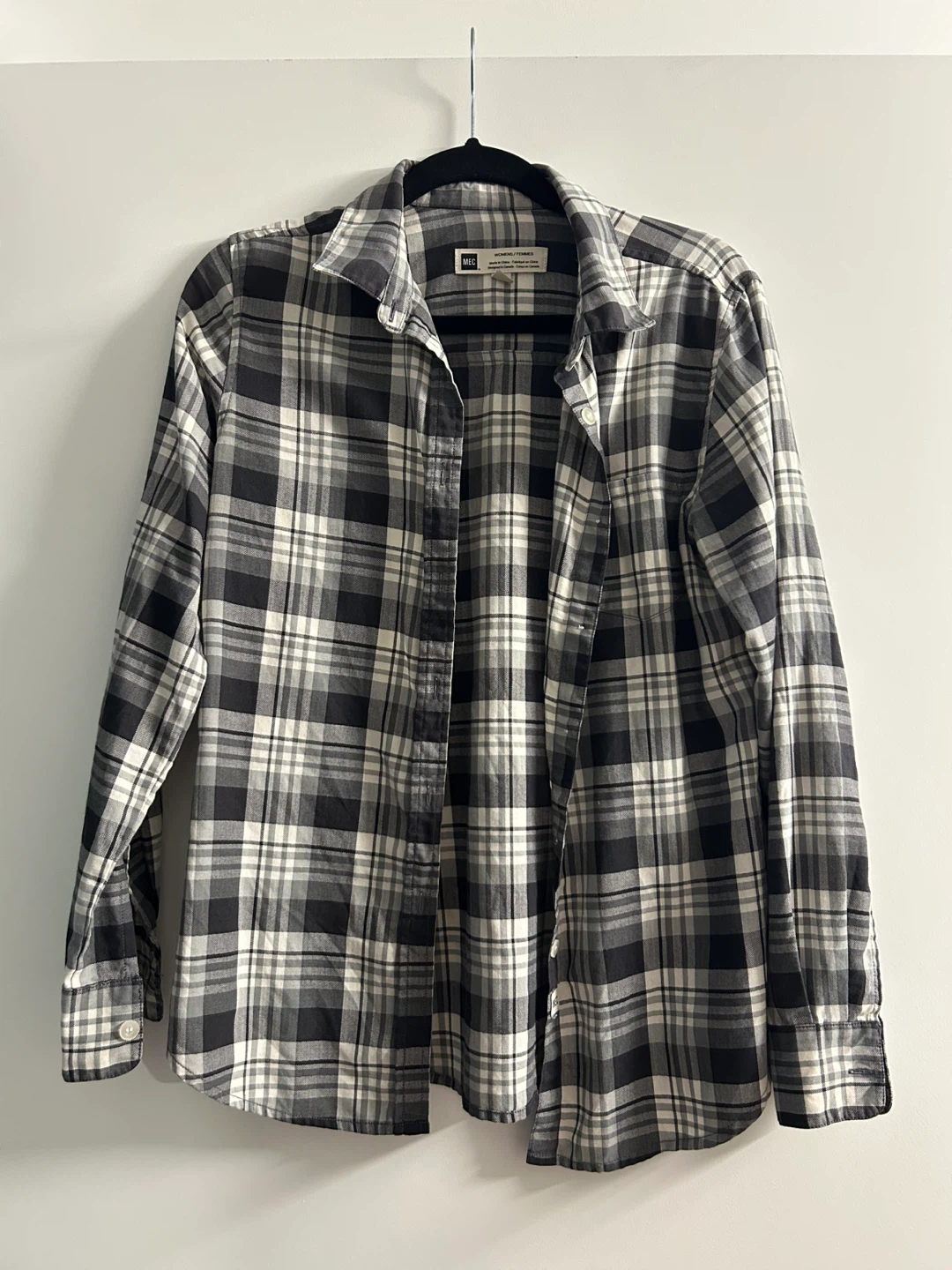 MEC plaid button up / over shirt