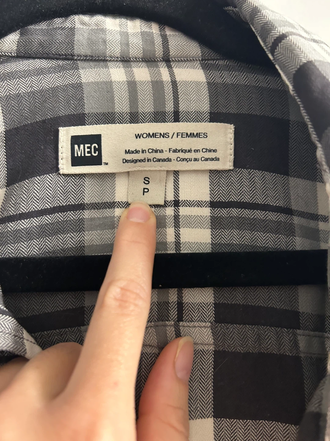 MEC plaid button up / over shirt - photo 3