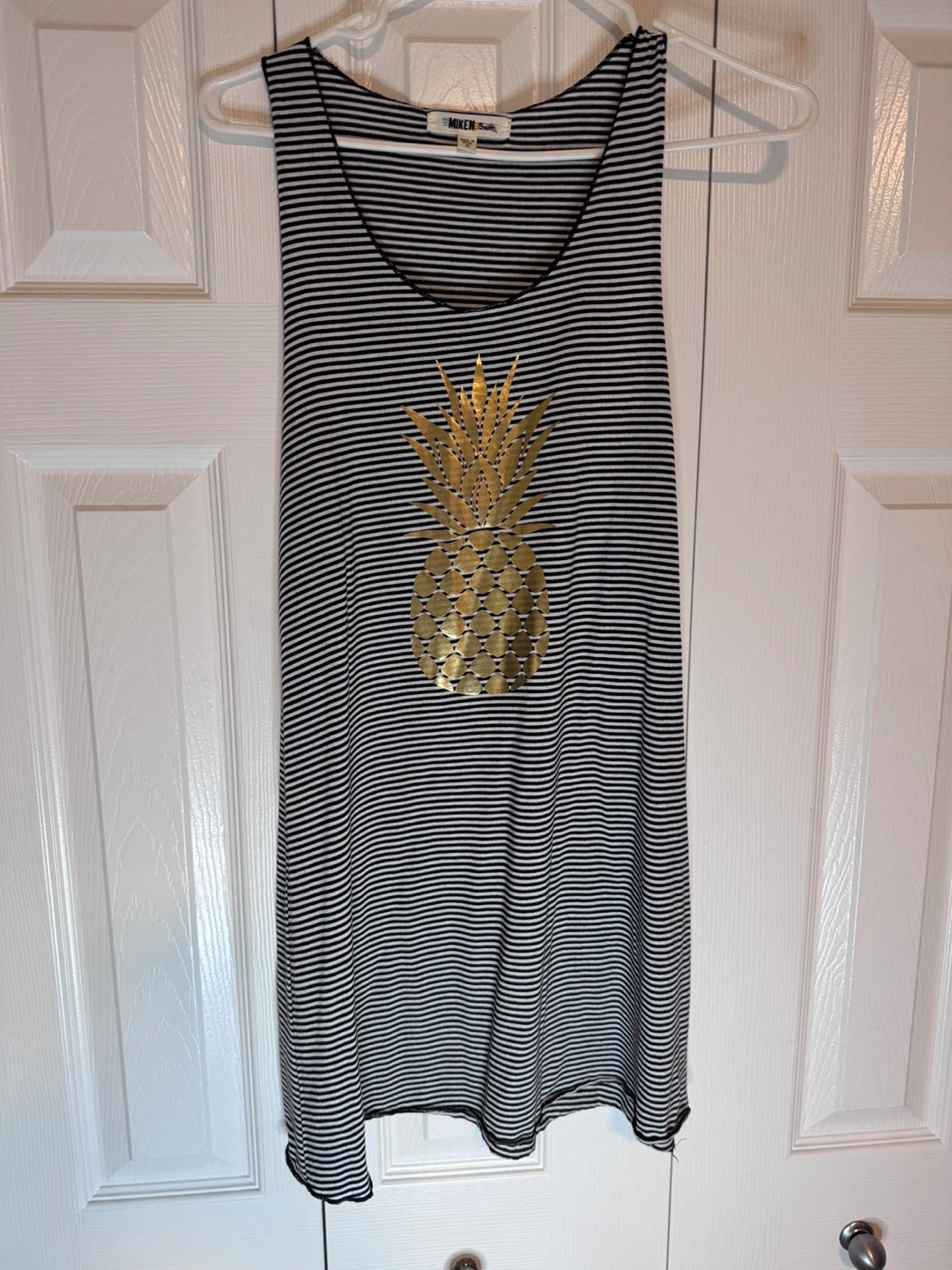 Miken Swim Striped Pineapple Cover-Up