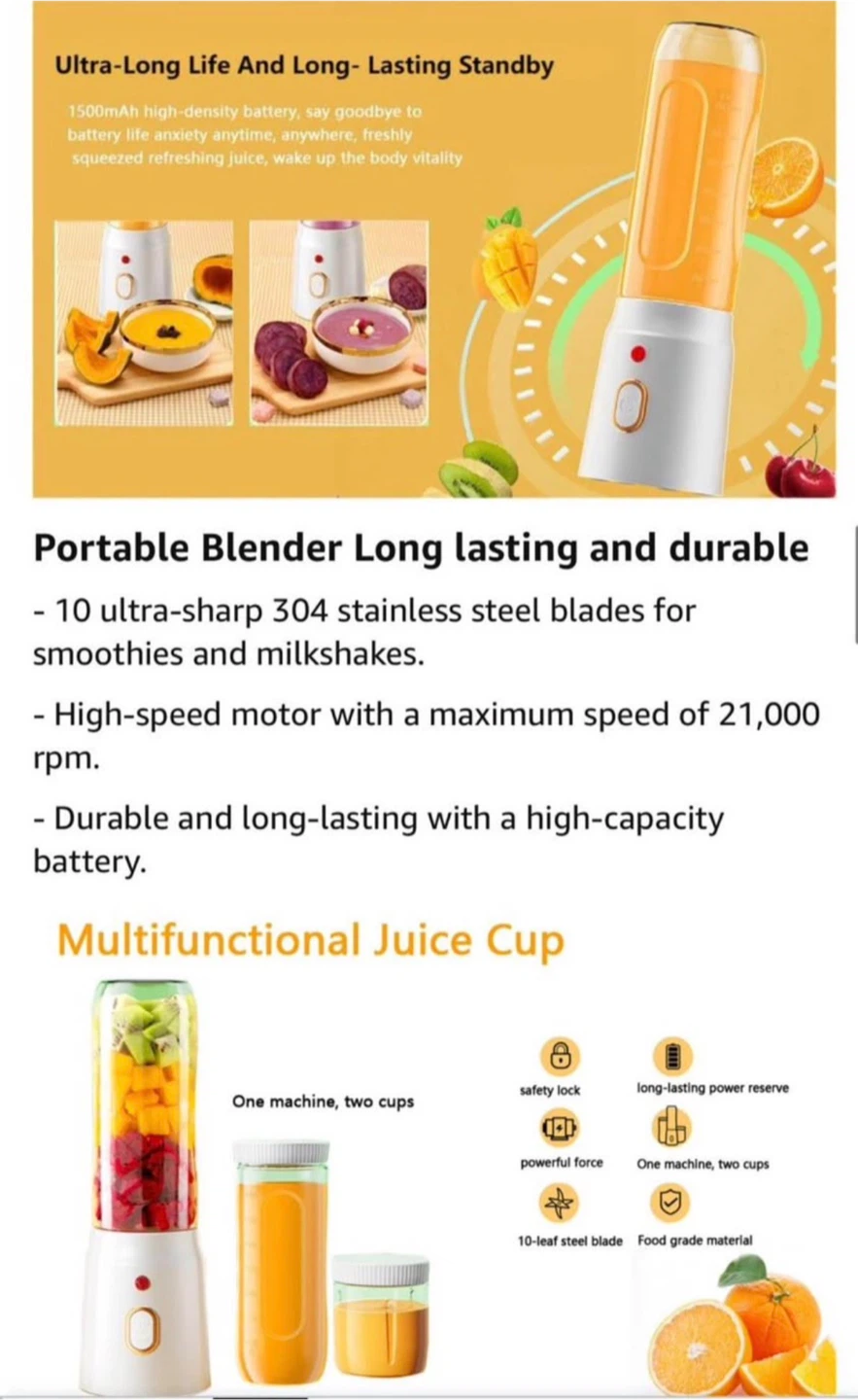 ZHENMI Portable Electric Blender - photo 3