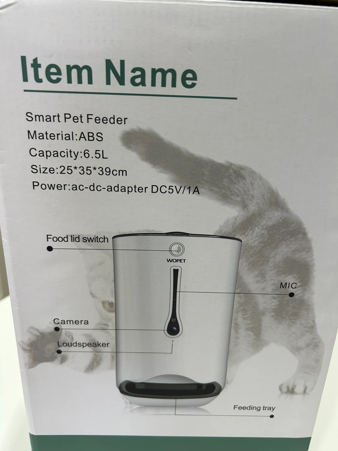 WOPET Automatic Smart Pet Feeder with HD Camera + App Control - photo 3