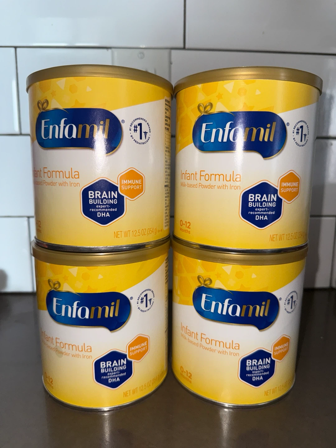 4 Cans of Enfamil Infant Formula 12.5 oz