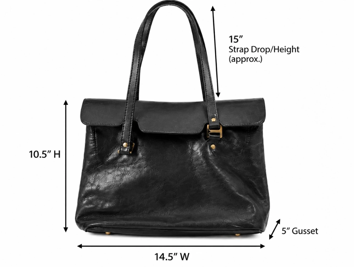 Valentina Black Leather Bag Made in Italy - photo 4